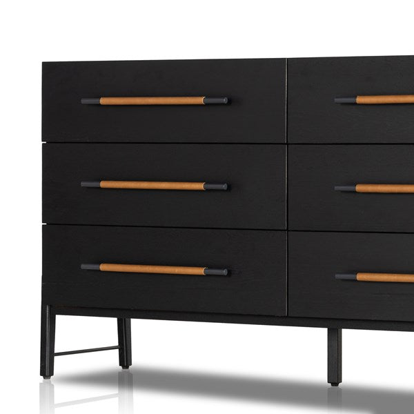 Rosedale 6 Drawer Dresser - Ebony Oak