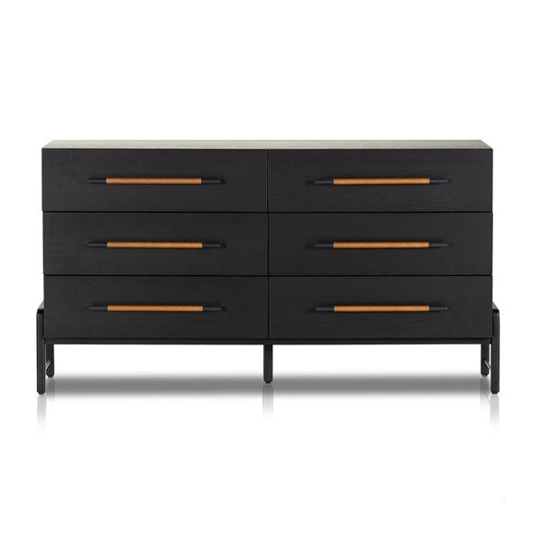 Rosedale 6 Drawer Dresser - Ebony Oak