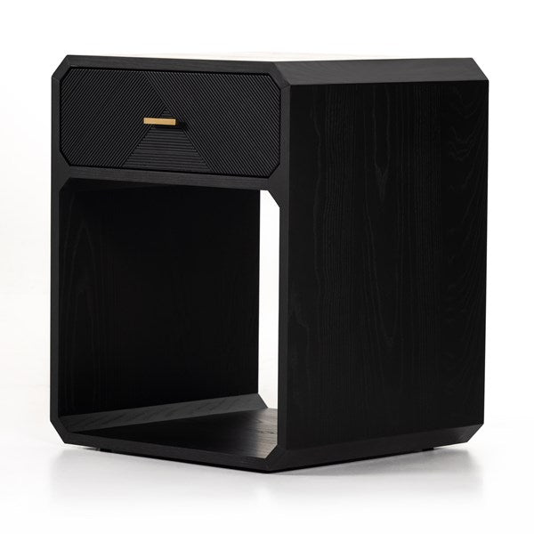 Caspian Nightstand - Black Ash