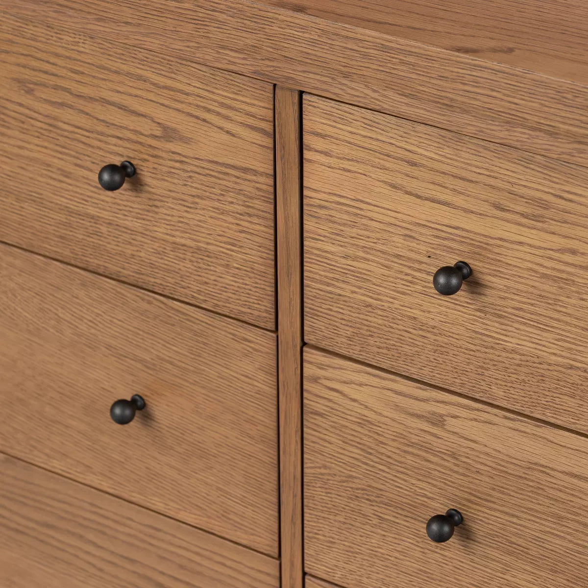 Roark 6 Drawer Dresser, Amber Oak