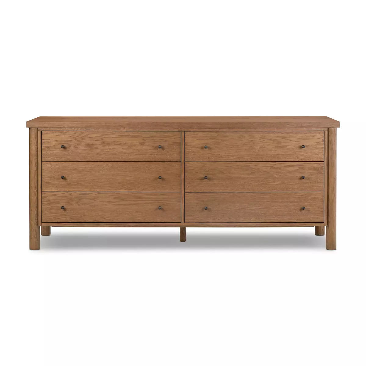 Roark 6 Drawer Dresser, Amber Oak