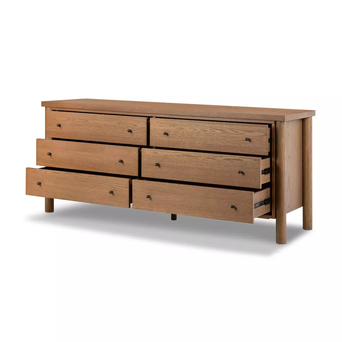 Roark 6 Drawer Dresser, Amber Oak