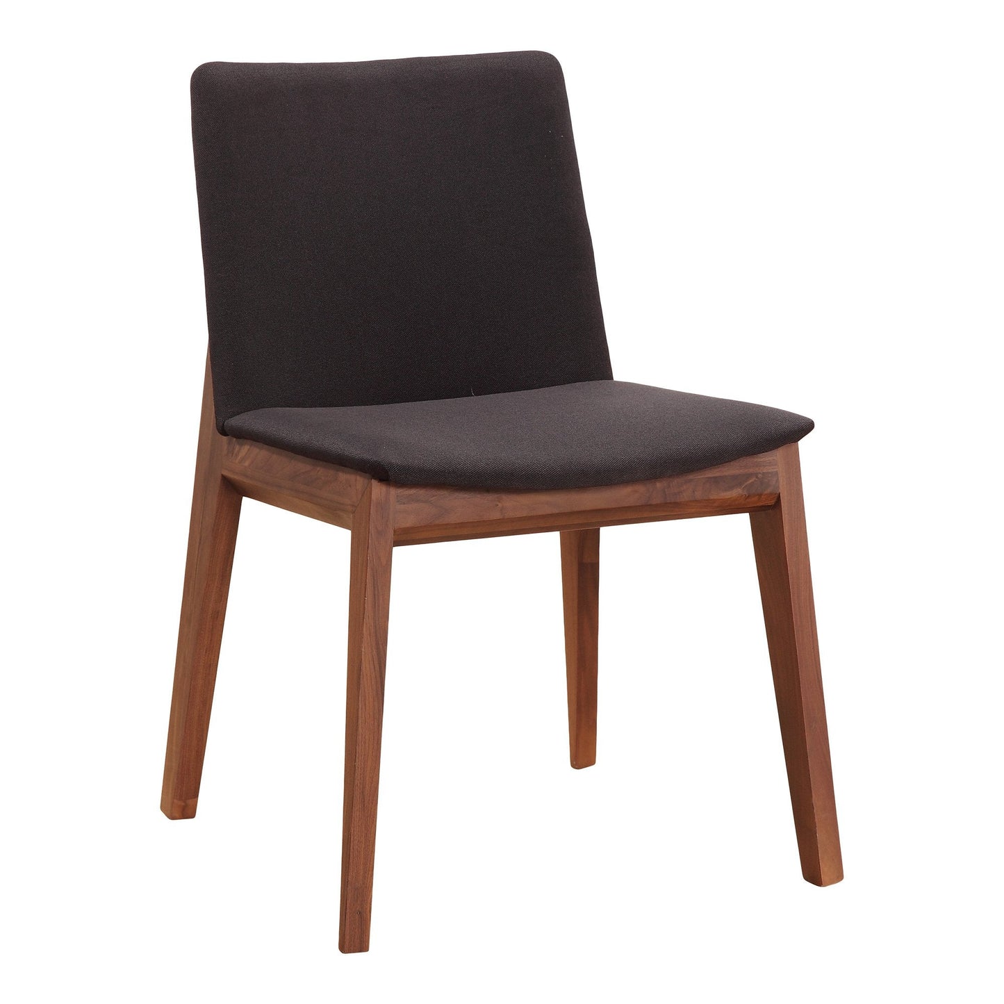 Deco Dining Chair, Black, Polyester, Set of 2