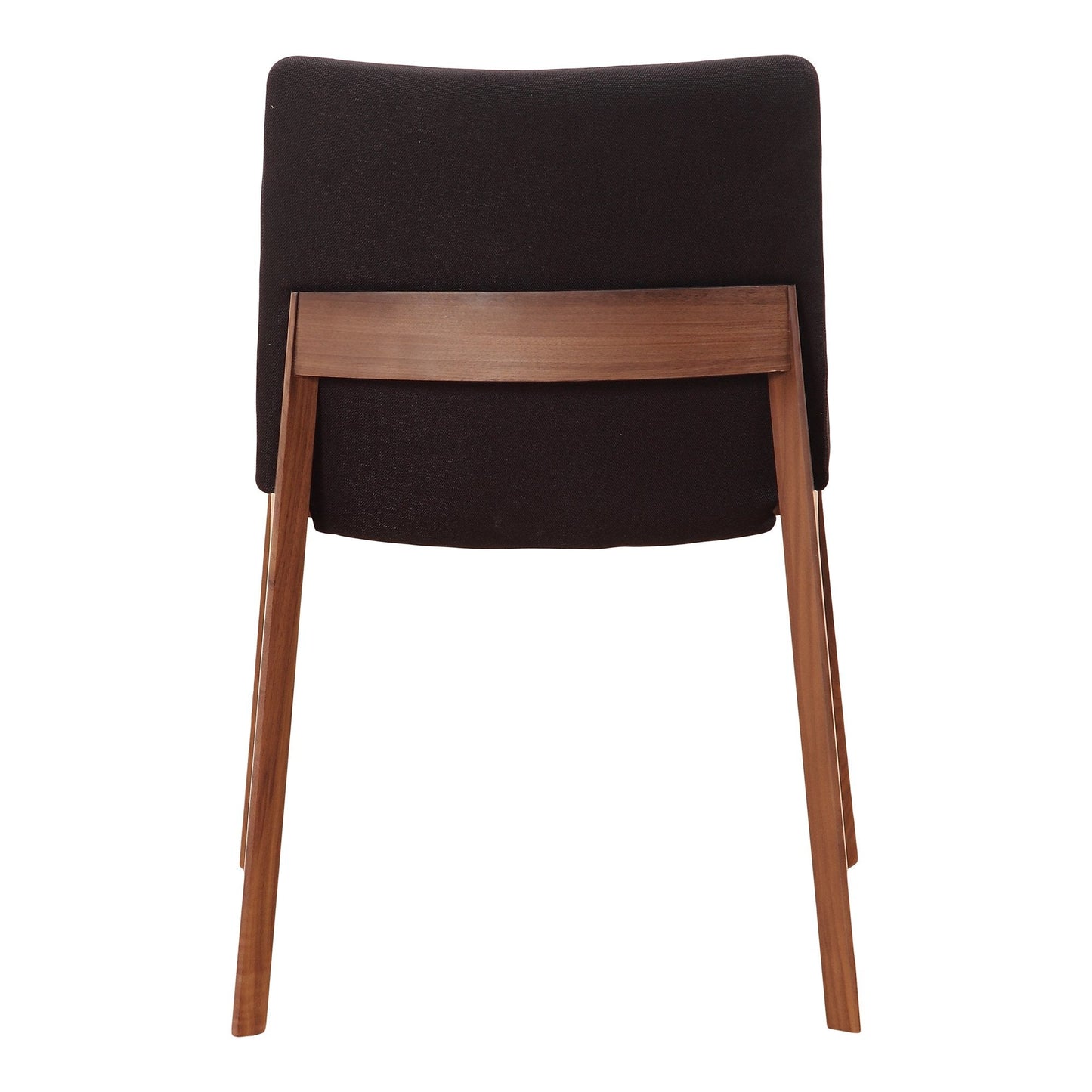 Deco Dining Chair, Black, Polyester, Set of 2