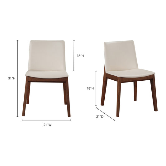 Deco Dining Chair, White, Set of 2
