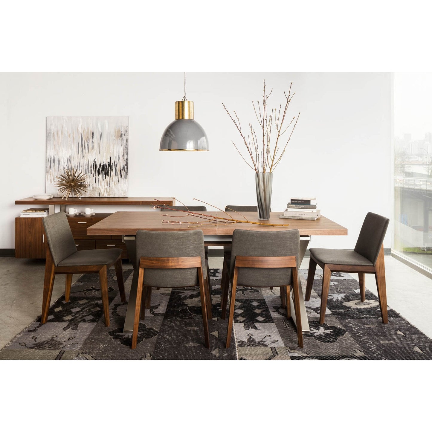 Deco Dining Chair, Grey, Set of 2