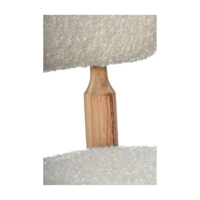 Centro Upholstered Oak Counter Stool