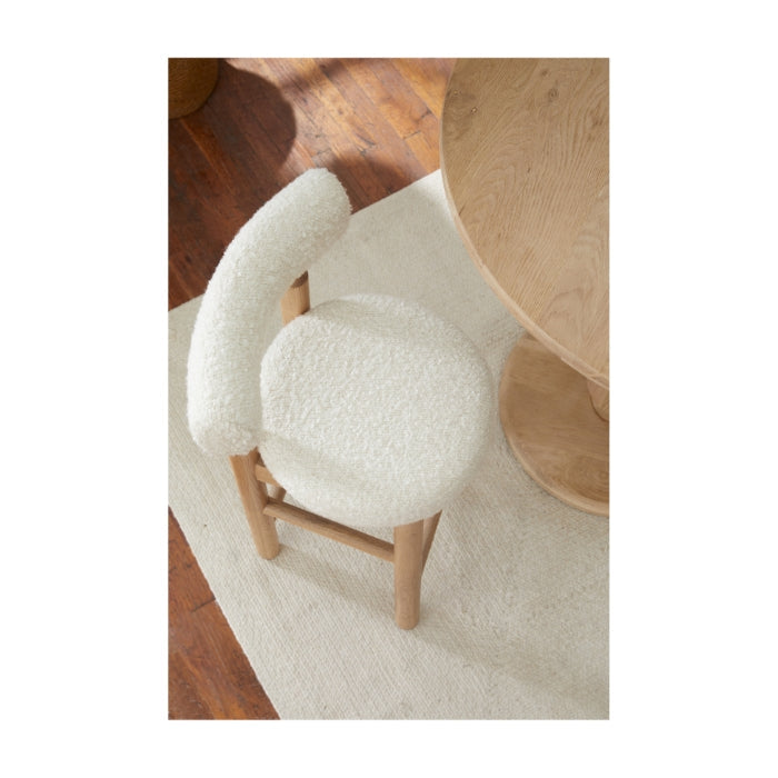 Centro Upholstered Oak Counter Stool