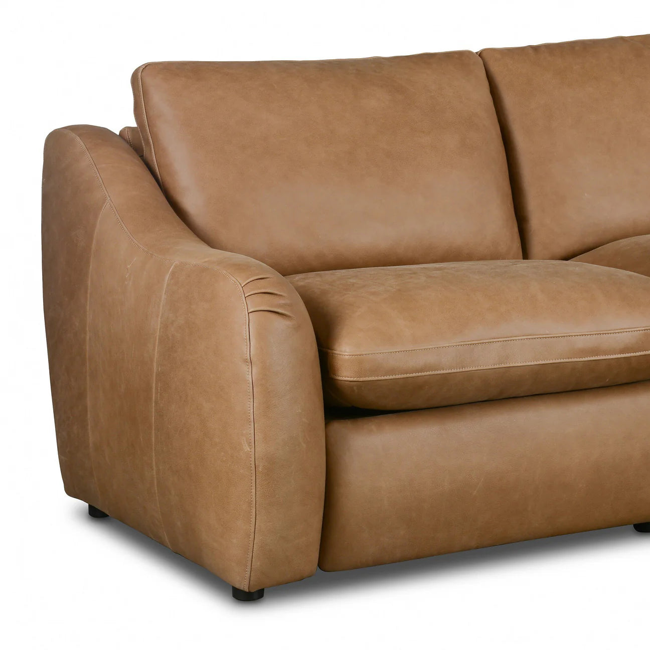 Crawford Power Recliner 5-Piece Sectional Leather
