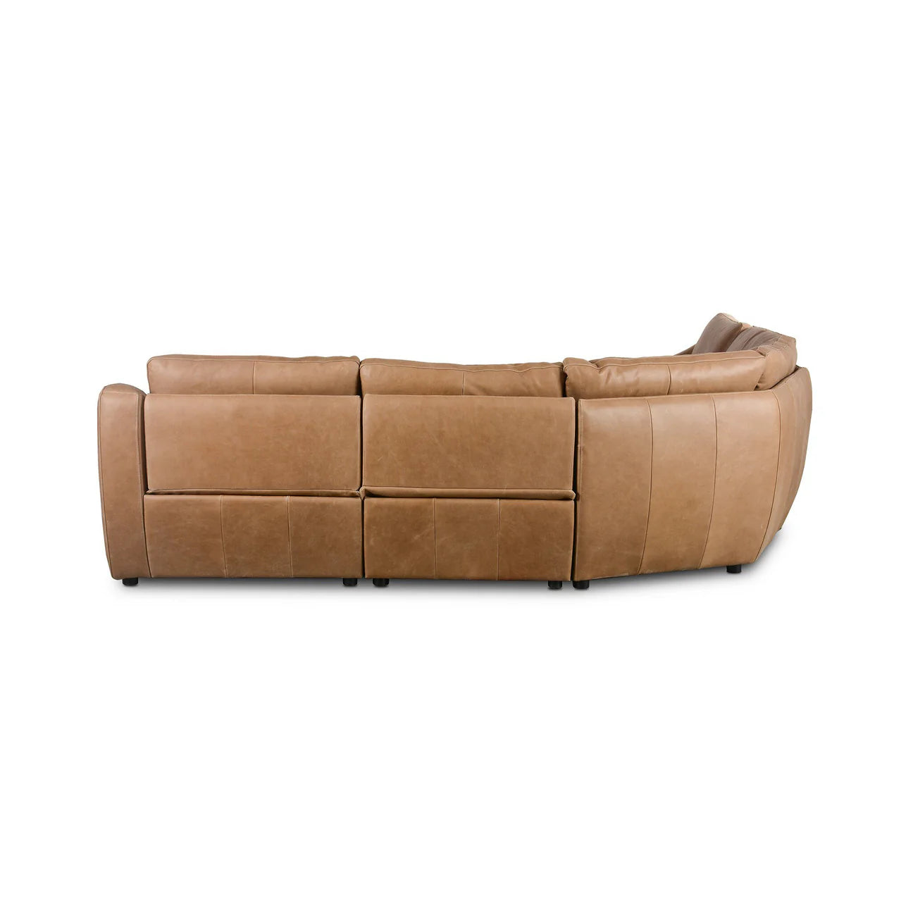 Crawford Power Recliner 5-Piece Sectional Leather