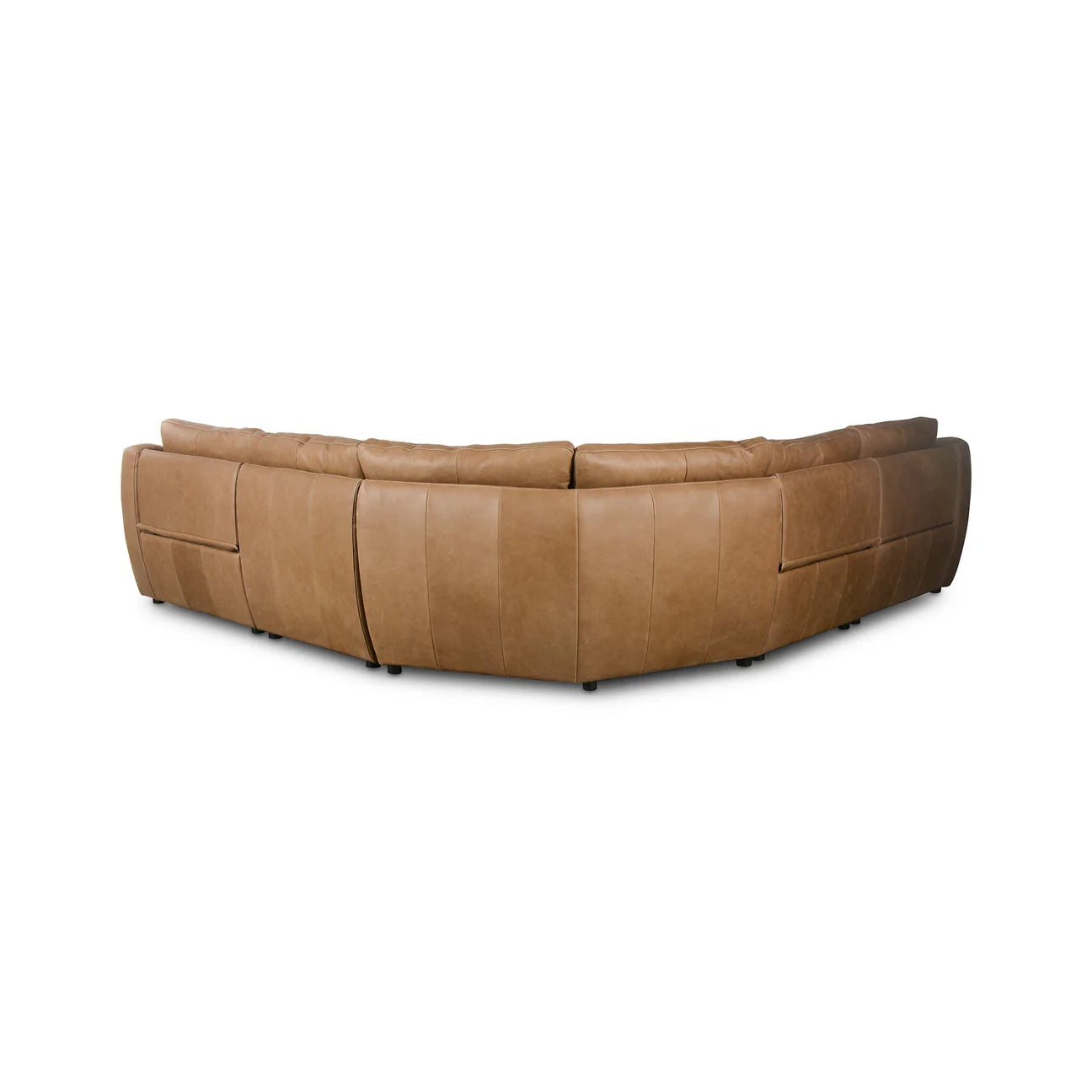 Crawford Power Recliner 5-Piece Sectional Leather