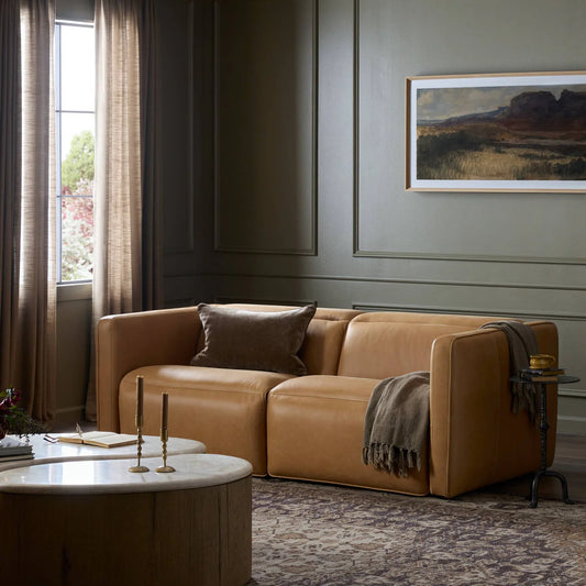 Kenlee Power Recliner 2Pc Sectional Leather