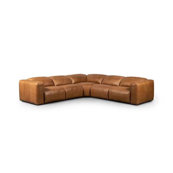 Radley Power Recliner 5-Piece Sectional Leather