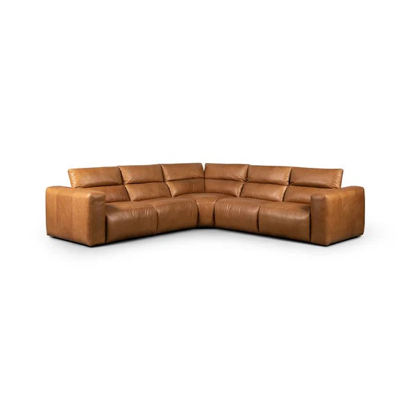 Radley Power Recliner 5-Piece Sectional Leather