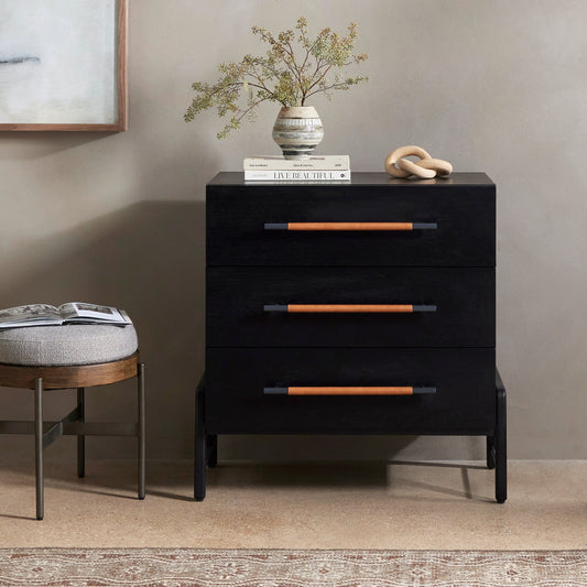 Rosedale 3 Drawer Dresser-Ebony Oak