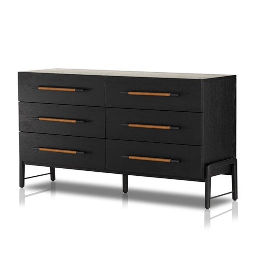 Rosedale 6 Drawer Dresser - Ebony Oak