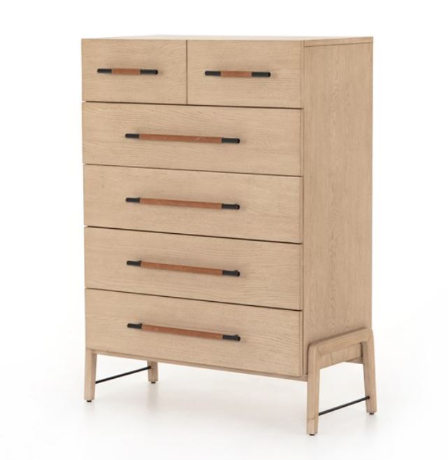 Rosedale 6 Drawer Tall Dresser-Yucca Oak