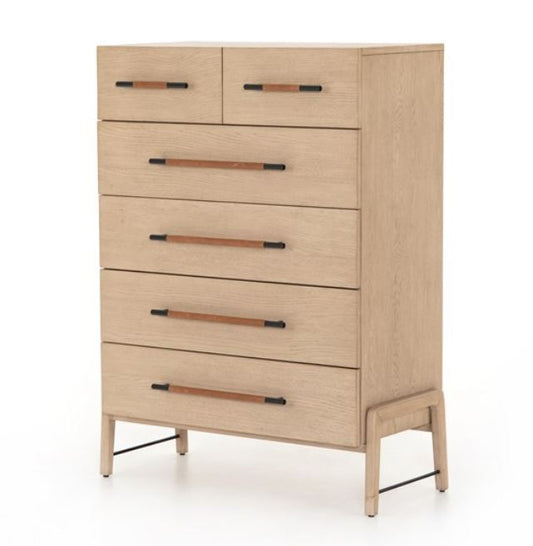Rosedale 6 Drawer Tall Dresser-Yucca Oak