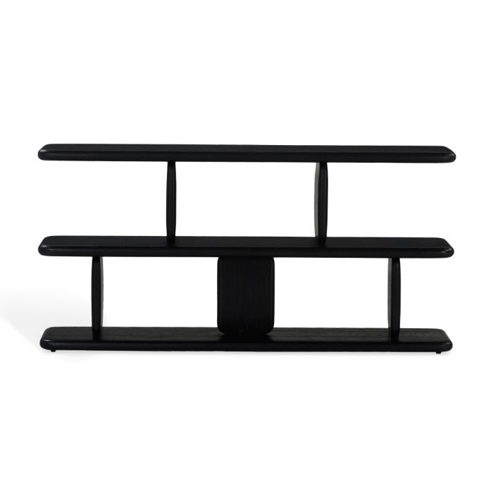 Laurel Solid White Oak Low Shelving