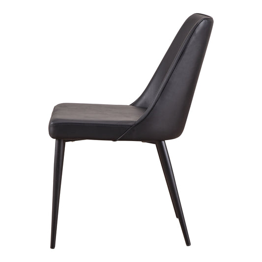 Lula Dining Chair, BLACK, Set of 2