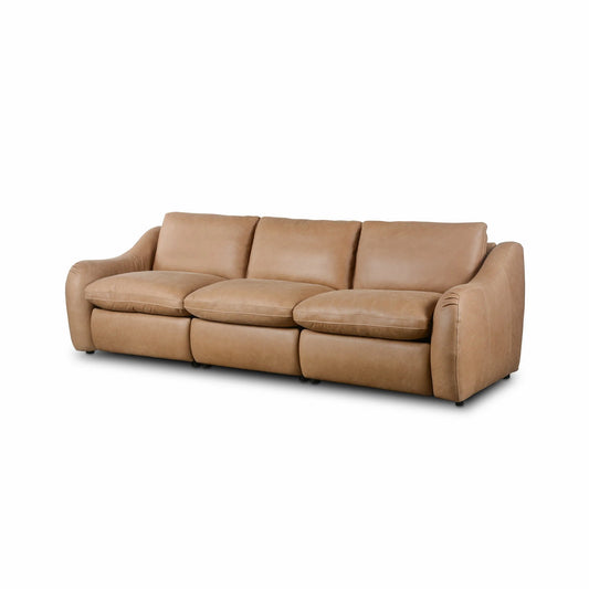 Crawford Power Recliner 3-Piece Sectional Leather