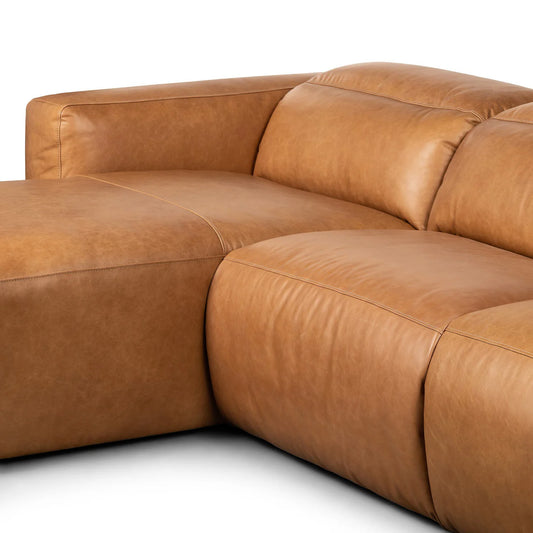 Radley Power Recliner 3 Piece Sectional With Chaise Leather