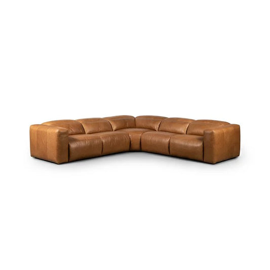 Radley Power Recliner 5-Piece Sectional Leather