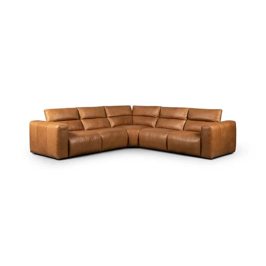 Radley Power Recliner 5-Piece Sectional Leather